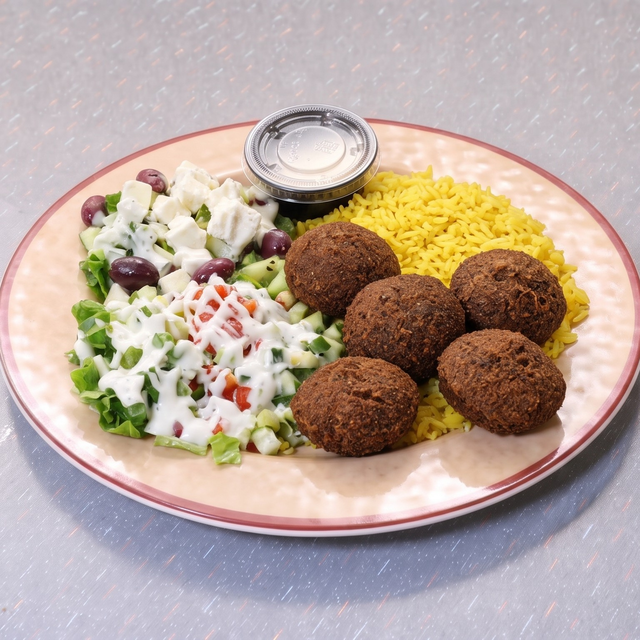 Falafel Over Rice Combo.